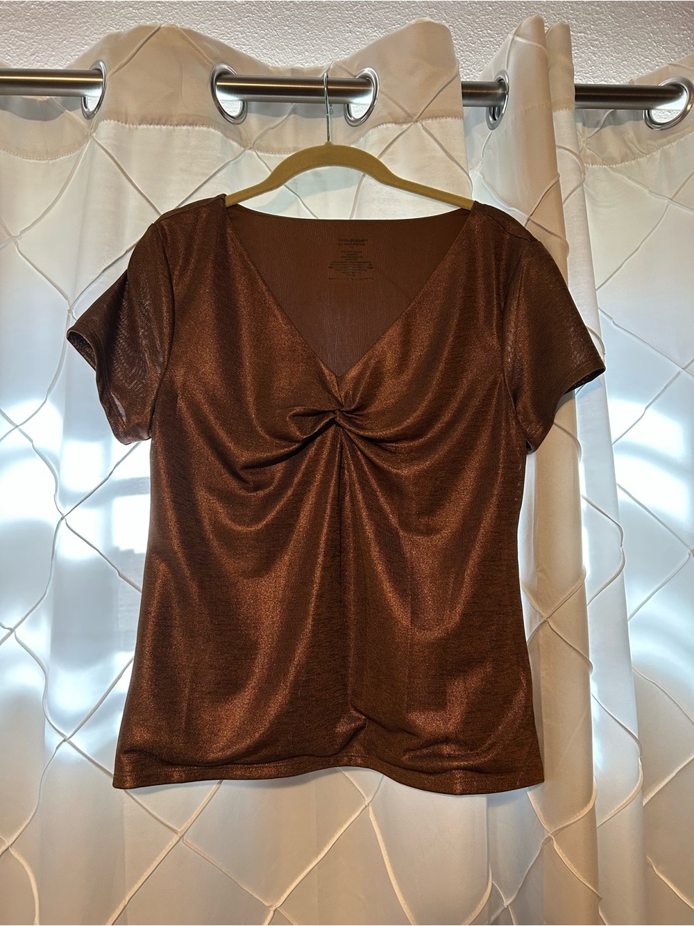 WHBM Forme Knot-Front Top